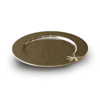 Silver Charger Plate With Starfish Detail, 3 of 4