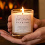 Couple's First Christmas Personalised Scented Candle, thumbnail 1 of 9