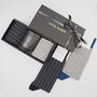 Dash Black And Grey Luxury Socks Gift Box With Dad Glass, thumbnail 1 of 3
