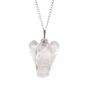 Guardian Angel Pendant Necklace | Rock Quartz Silver Plated, thumbnail 7 of 8