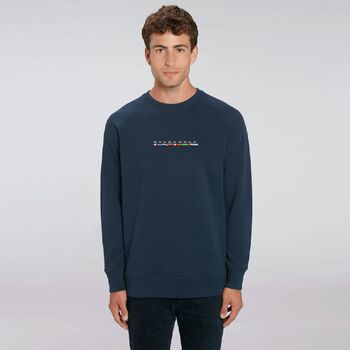 Custom Trip Organic Cotton Men's Sweatshirt, 3 of 8