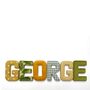 Handmade Woodland Fabric Name Letters For Baby’s Nursery, thumbnail 1 of 11