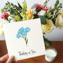 Thinking Of You Forget Me Not Card, thumbnail 1 of 4