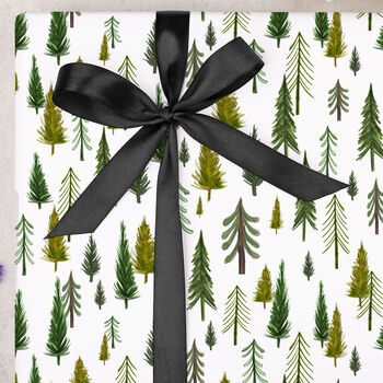 Three Sheets Of Christmas Forest Wrapping Paper, 2 of 2