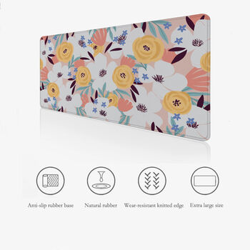 Abstract Flowers Desk Mat, 6 of 6
