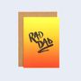 Rad Dad Father's Day Card, thumbnail 3 of 3
