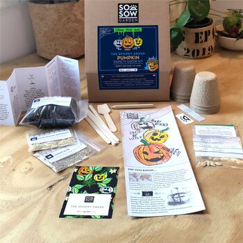 Pumpkin Variety Grow Your Own Kit The Spooky Squad, 2 of 6