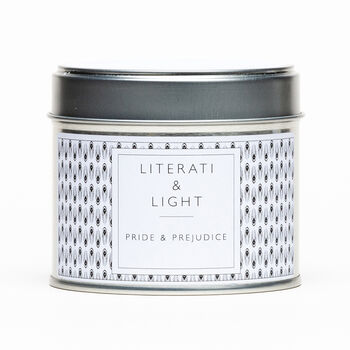 Pride And Prejudice Peony And Rose Literary Soy Candle, 3 of 4