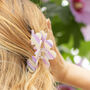 Wavy Cut Claw Hair Clip In Lilac, thumbnail 1 of 3