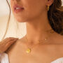 Dainty 18 K Gold Shell Ocean Clam Necklace, thumbnail 1 of 8