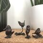 Miniature Bronze Wren Sculpture 8th Anniversary Gift, thumbnail 12 of 12