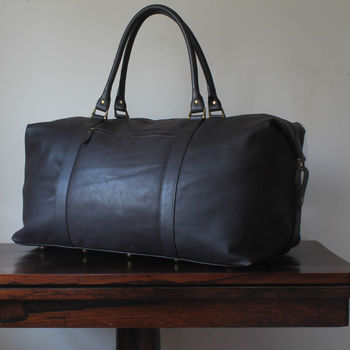 Personalised Supersize Leather Holdall, 5 of 11
