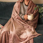 Personalised Embroidery Blanket Throw Cosy Gift For The Home, thumbnail 1 of 3