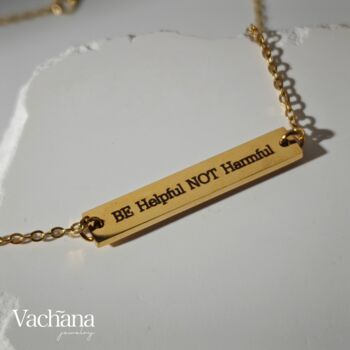 Be Helpful Not Harmful Necklace, 4 of 5