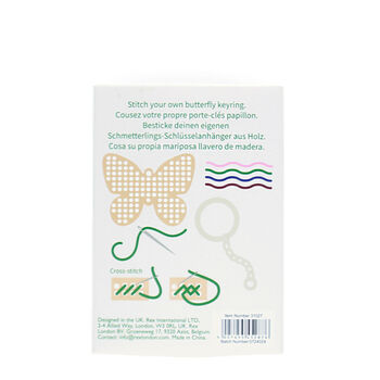 Stitch Your Own Wooden Butterfly Keyring, 2 of 5