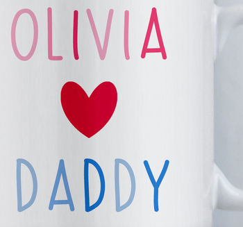 Daddy's Girl Personalised Mug, 3 of 3