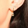 Anchor Earrings In Silver Or Gold, thumbnail 1 of 5