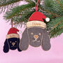 Personalised Spaniel Cockapoo Christmas Tree Decoration, thumbnail 3 of 4