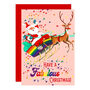 Santa's Rainbow Sleigh Card Single/Boxed Set, thumbnail 1 of 2