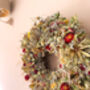 Statice Dried Wreath For Christmas, thumbnail 2 of 6