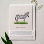 'Born To Stand Out' Zebra Card That Gives Back, thumbnail 1 of 4