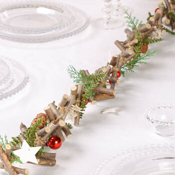 Festive Forest Christmas Table Decoration Garland, 5 of 6