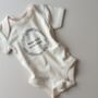 'Be Kind' Unisex Organic Short Sleeve Baby Bodysuit, thumbnail 5 of 5