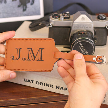 Personalised Initials Luggage Tag Travel Friend Gift, 4 of 4