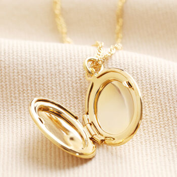 Personalised Oval Locket Necklace, 3 of 4
