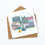 Personalised Bath Greeting Card, Skyline Print, thumbnail 4 of 4