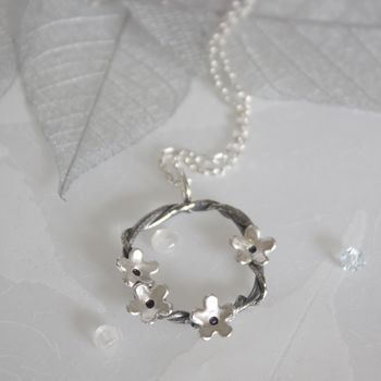Woodland Flower Circle Necklace, 2 of 4