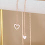 Mismatched Heart Lariat Necklace, thumbnail 10 of 12