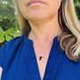 The En Pointe Black Tourmaline Gemstone Necklace, Silver, thumbnail 5 of 10