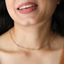 Rainbow Ball Chain Layered Necklace In Gold Plating, thumbnail 3 of 7