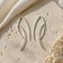 Ellipse Sterling Silver Drop Earrings, thumbnail 1 of 10