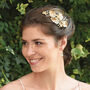 Sunburst Enamel Art Deco Inspired Bridal Hair Clip, thumbnail 4 of 9