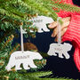 Polar Bear Personalised Christmas Decoration, thumbnail 7 of 7