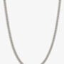 Gold Or Silver Unisex 1mm Thin Curb Chain Necklace, Christmas Jewellery Gift, thumbnail 3 of 6