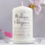 Personalised Engagement Chevron Candle, thumbnail 4 of 6