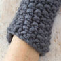 Ivy Hat And Fingerless Gloves Knitting Kit, thumbnail 4 of 10