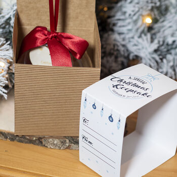 Personalised Engagement Wedding Ring Christmas Bauble, 6 of 7