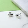 Bean Sterling Silver Studs, thumbnail 3 of 7