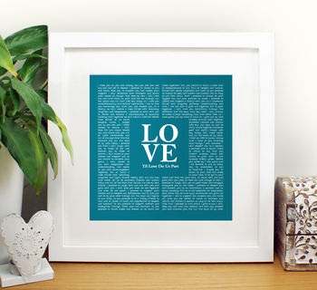 Personalised Wedding Vows Framed Print, 3 of 8