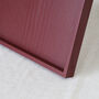 Handmade Dark Red Wooden Serving Tray, Lacquered Ottoman Cover Tray, thumbnail 8 of 11