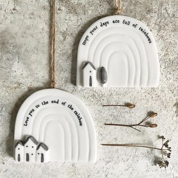 Love You To The End Of The Rainbow Hanger From East Of India, 4 of 4