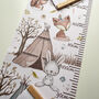 Personalised Teepee Animal Tribe Height Chart, thumbnail 3 of 5