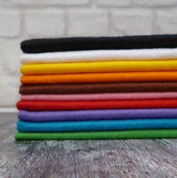 Basics Felt Craft Pack 12' Squares Of Wool Blend Felt, 2 of 2