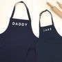 Personalised Dadddy And Me Apron Set, thumbnail 2 of 9