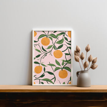 Orange Art Print, Citrus Prints, Fruit Art, 3 of 7
