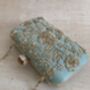 Mint Green Handcrafted Rectangular Clutch Bag, thumbnail 6 of 10